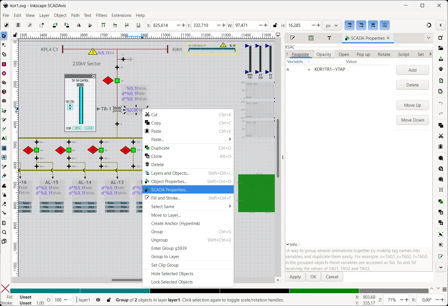 SCADAvis.io SVG editor interface